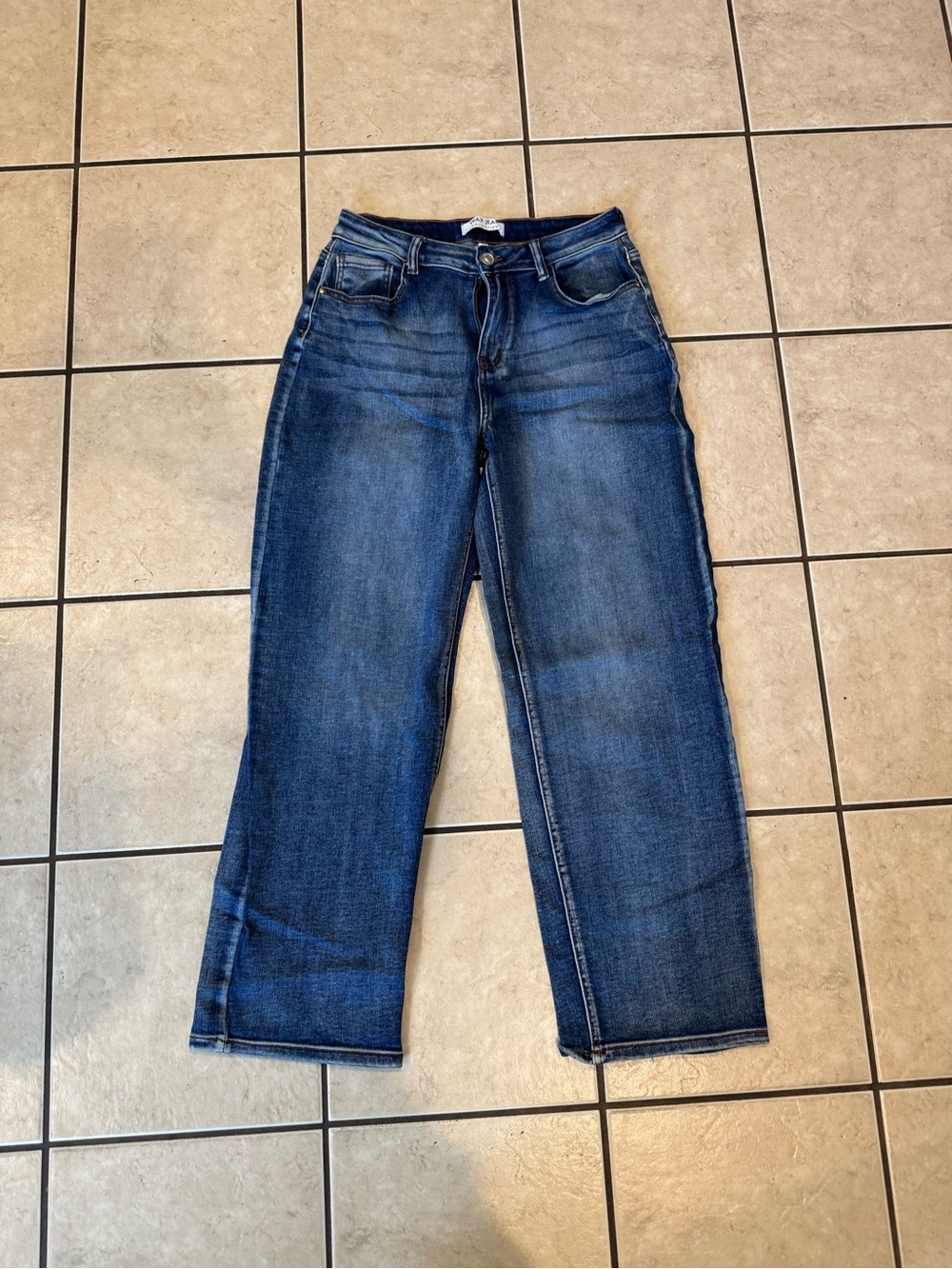 Classic Woman’s Straight-Leg Jeans in Dark Blue